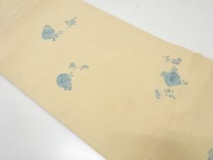 菊模様　名古屋帯